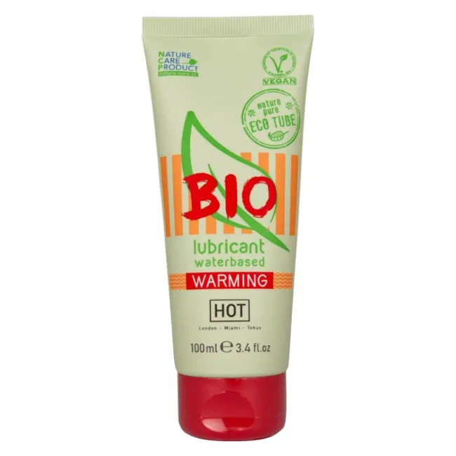 Lubrifiant Intim HOT Bio pe Bază de Apă cu Efect de Căldură 100 ml