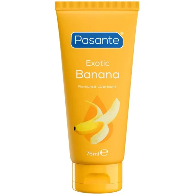 Lubrifiant pe bază de apă cu aromă de banană Pasante 75 ml