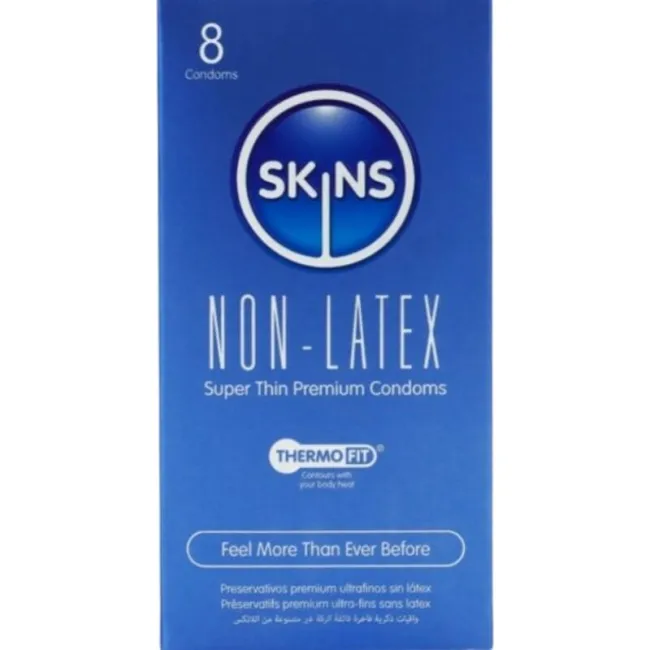 Prezervative fără latex Skins Non-Latex – set 8 bucăți