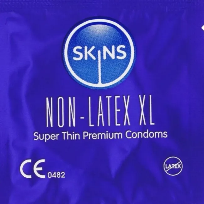 Prezervative fără latex Skins XL – set 4 bucăți