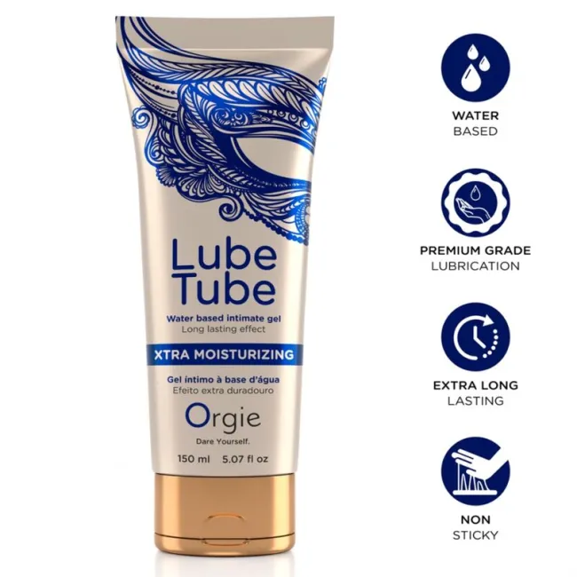 Lubrifiant intim pe bază de apă Orgie Lube Tube Xtra Moisturizing – 150 ml