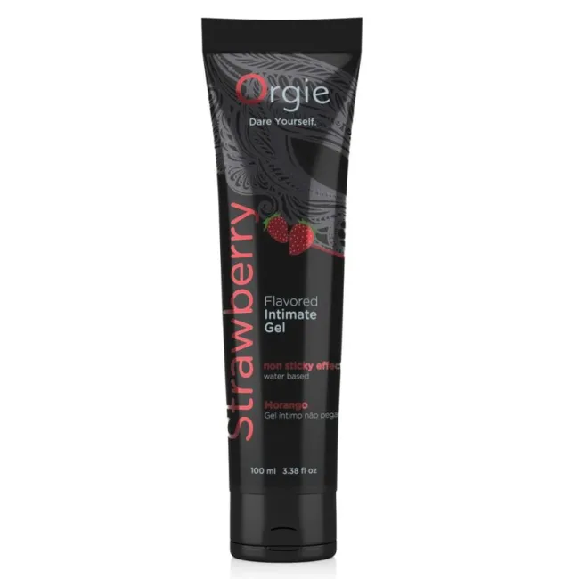 Lubrifiant intim pe bază de apă Orgie Lube Tube Strawberry – 100 ml