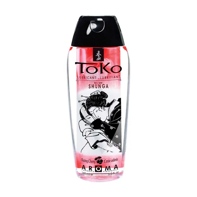 Lubrifiant intim aromat Shunga Toko Burning Cherry 165 ml
