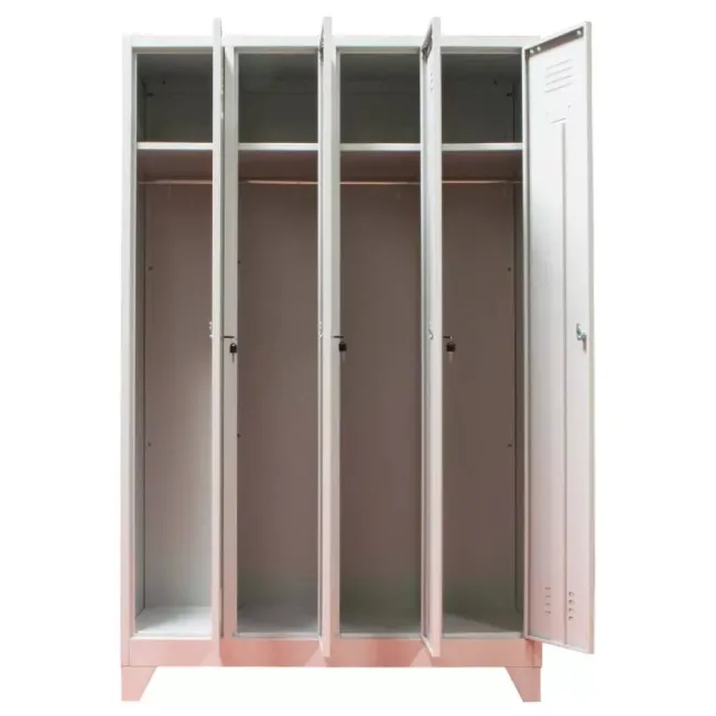 Vestiar cu 4 uși 1175x450x1800mm C856 CU PICIOARE FIXE