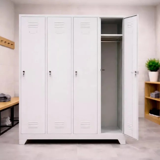 Vestiar cu 4 uși 1175x450x1800mm C856 CU PICIOARE FIXE