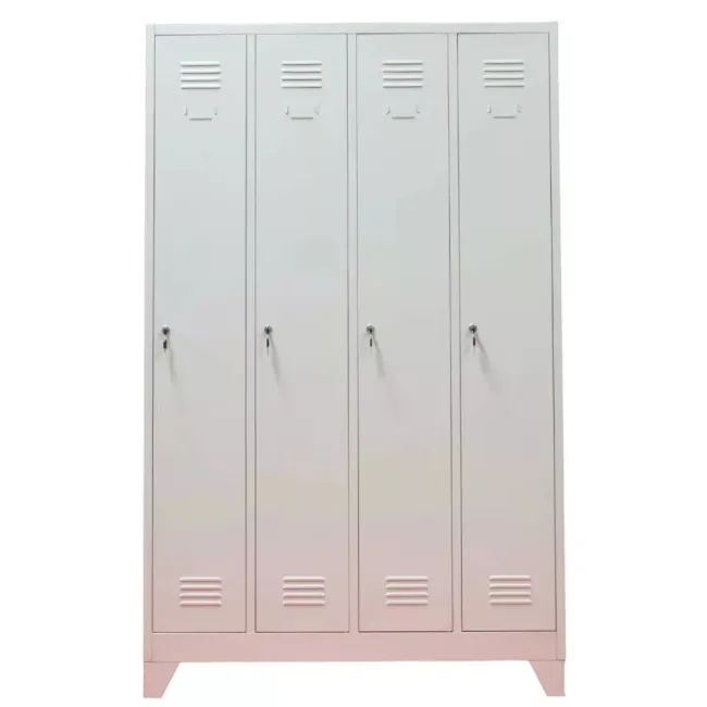 Vestiar cu 4 uși 1175x450x1800mm C856 CU PICIOARE FIXE