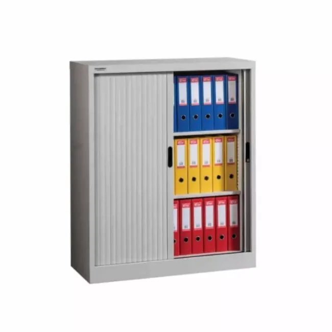 Dulap metalic, 2 uși pliante, 2 polițe, 50 kg/poliță, 1000x420x1200mm, B4U