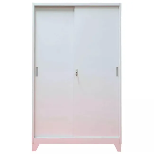 Fișet cu 2 uși glisante cu picioare și 4 polițe 40kg/poliță 1200x450x1900mm A166/9