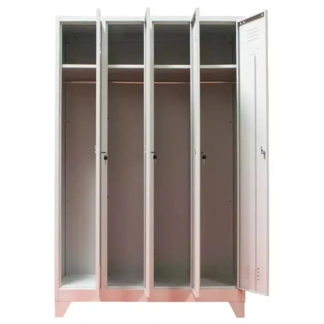 Vestiar cu 4 uși 1175x450x1800mm C856 CU PICIOARE FIXE, la palet
