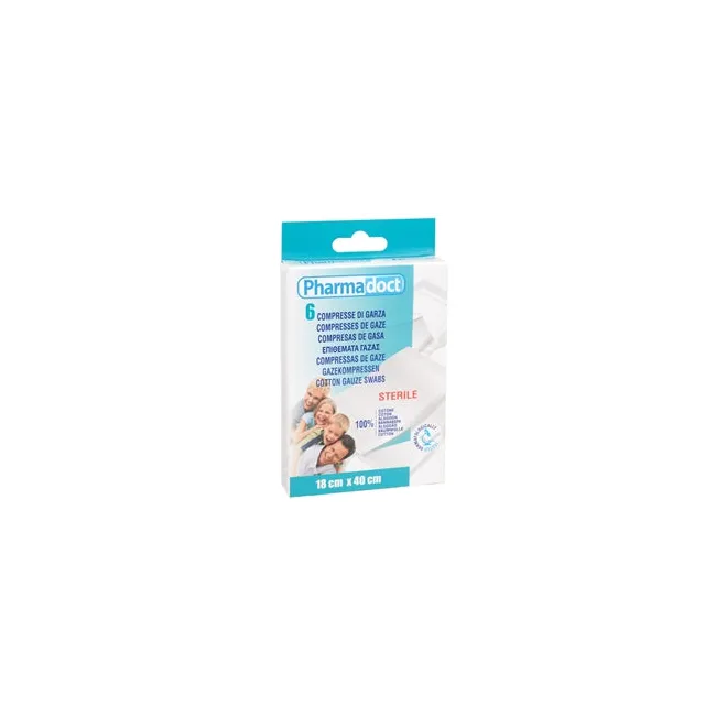 Comprese sterile tifon Pharmadoct, 6 buc 18x40cm